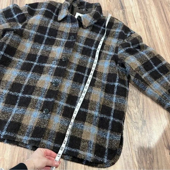 Madewell The Belrose Shacket Shirt Jacket in Cassel Plaid - Picture 11 of 13